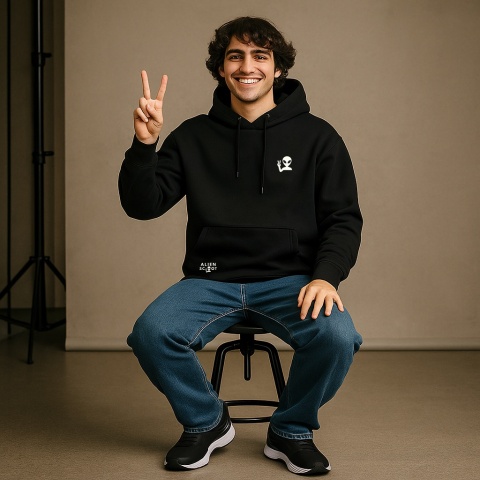 bluza hulajnoga basic white logo back