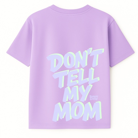 Koszulka dziecięca Don’t Tell My Mum – streetwear kids (liliowa)