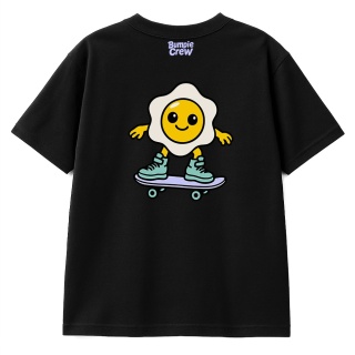 Koszulka dziecięca Jajko na deskorolce – Deskorolka kids (czarna)