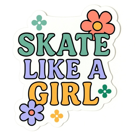 Naklejka Bumpie Crew Skate Like A Girl