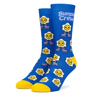 Skarpetki dziecięce EGG Cushioned Bumpie Crew – streetwear rolki socks (niebieskie)