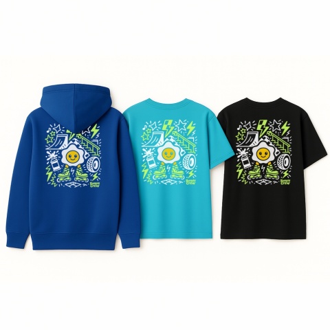 T-shirt dziecięcy Jajko Skatepark – styl skate dla dzieci (czarny)