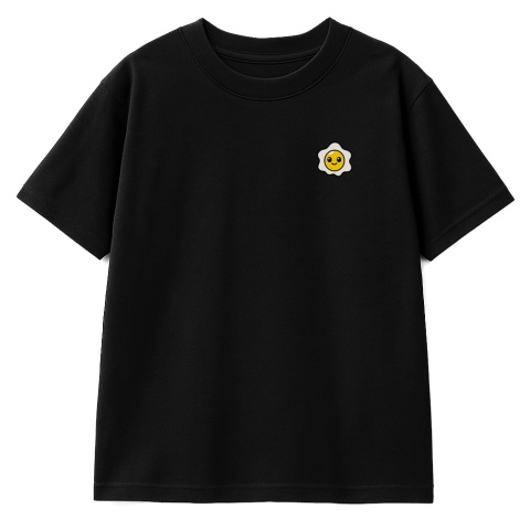 T-shirt dziecięcy Jajko Skatepark – styl skate dla dzieci (czarny)