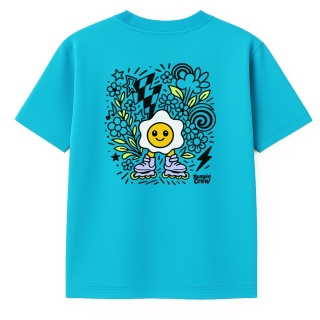 T-shirt dziecięcy Jajko Flower – miejski styl dla dzieci (błękitny)