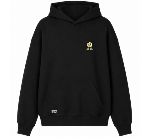 Bluza Bumpie Crew GLOW MODE - VIBES (czarna)