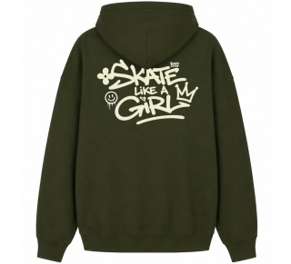 Bluza Bumpie Crew GLOW MODE - LIKE A GIRL (khaki)