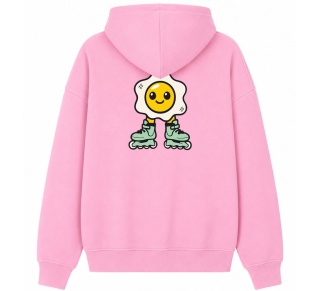 Bluza Bumpie Crew GLOW MODE - JAJKO NA ROLKACH (różowa)