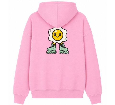 Bluza Bumpie Crew GLOW MODE - JAJKO NA ROLKACH (różowa)