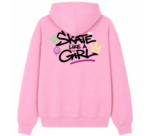 Bluza Bumpie Crew GLOW MODE - LIKE A GIRL (różowa)