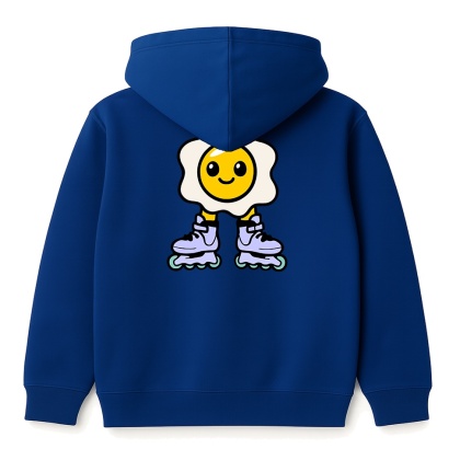 Bluza dziecięca z kapturem Jajko Rolki – skate hoodie (granatowa)
