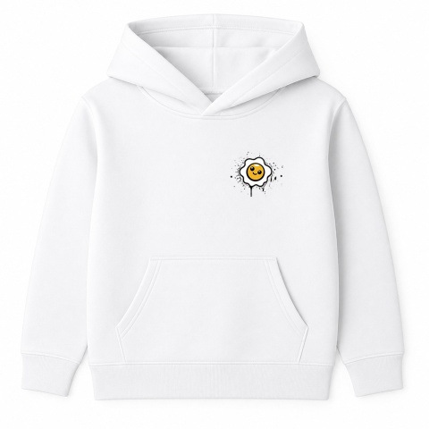 Bluza z kapturem Bumpie Crew Graffiti – unisex streetwear (biała)