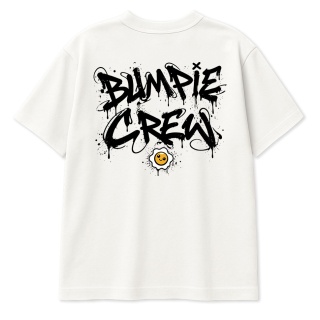 T-shirt streetwear dla młodzierzy Bumpie Crew Graffiti – miejski styl młodzierzowy (biały)