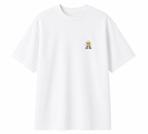 T-shirt na rolki Bumpie Crew GLOW MODE - LIKE A GIRL (biały)