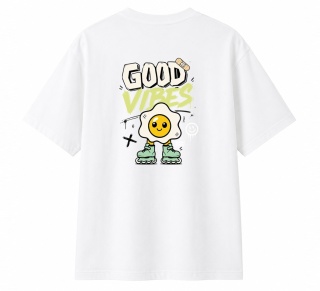 T-shirt na rolki Bumpie Crew GLOW MODE - VIBES (biały)