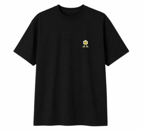T-shirt na rolki Bumpie Crew GLOW MODE - VIBES (czarny)