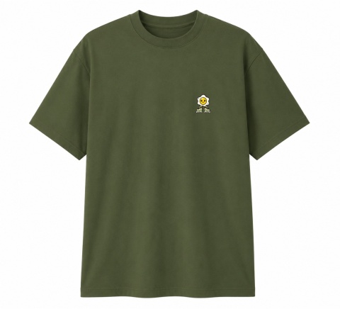 T-shirt na rolki Bumpie Crew GLOW MODE - VIBES (khaki)