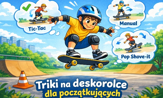 Jakie triki na deskorolce dla początkujących